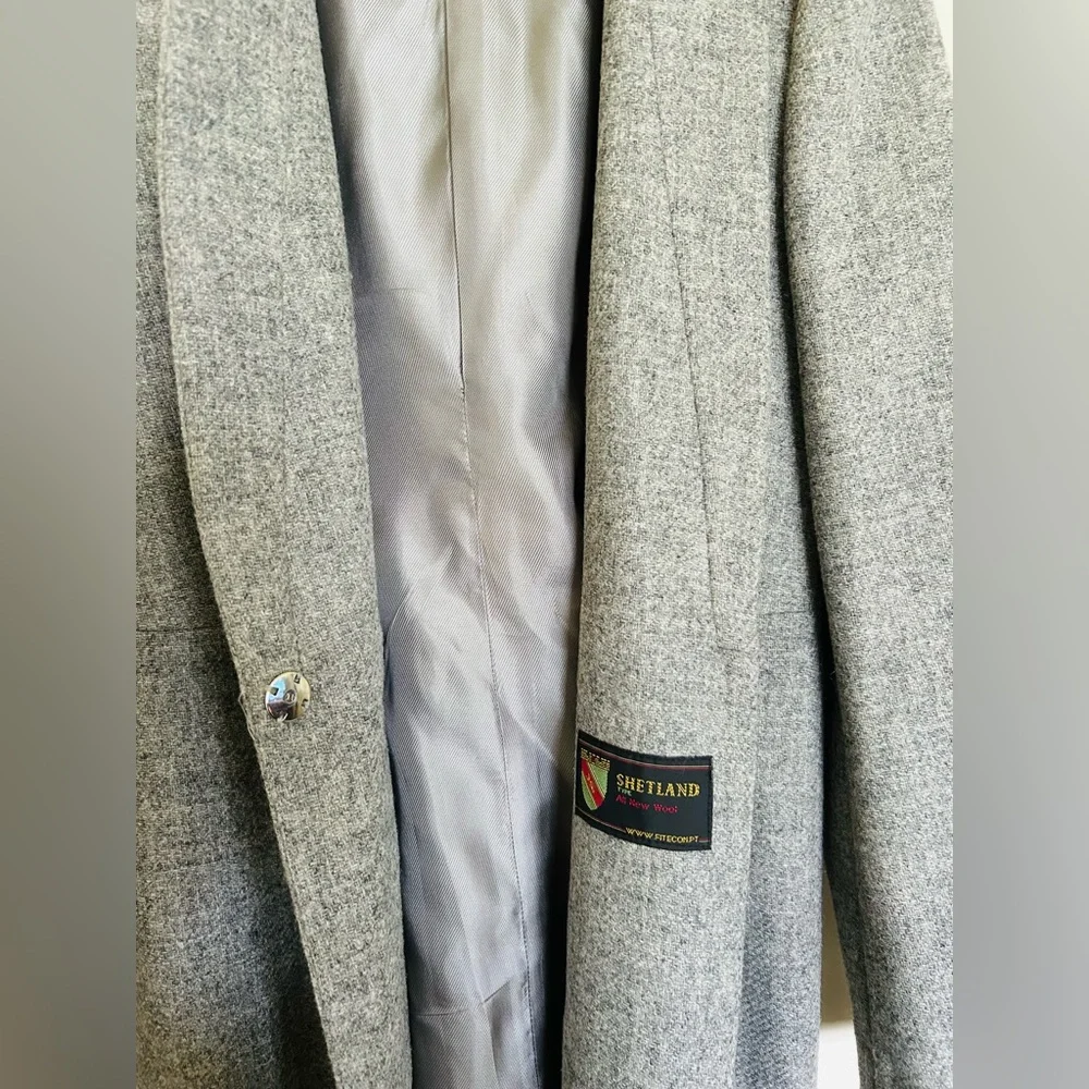 Zara Women's Wool Gray Coat - Picture 8 of 11